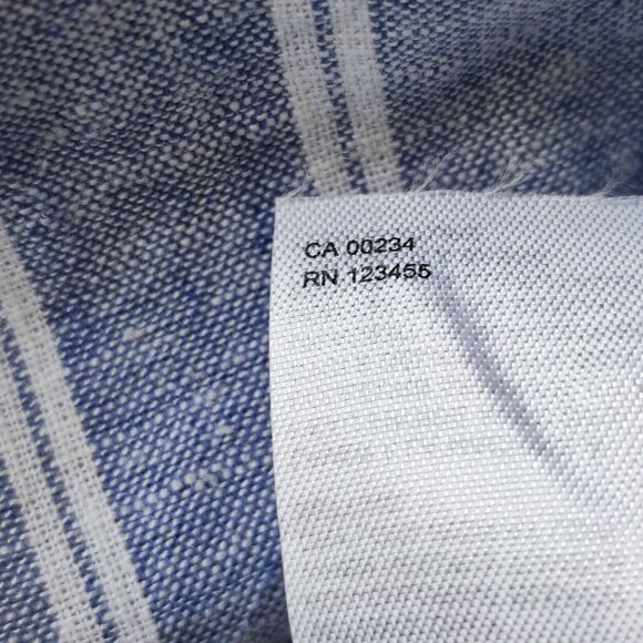 Lord And Taylor Midi Dress women's size L bluish grey white stripes sleeveless - Picture 7 of 11